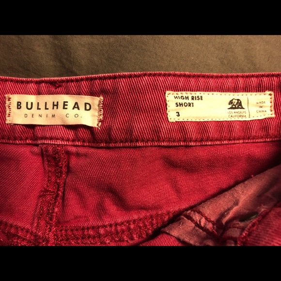 Red jean shorts! - Picture 2 of 2
